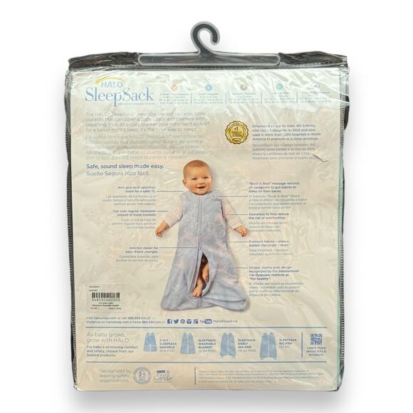 HALO SleepSack Wearable Blanket Mint Green XS 0-3 months - Picture 2 of 2